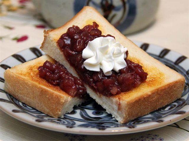 Bánh Toast Kem Đậu Đỏ