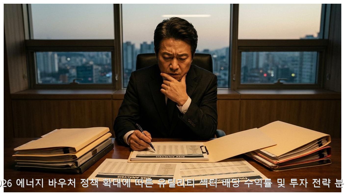 2026 에너지 바우처 정책 확대에 따른 유틸리티 섹터 배당 수익률 및 투자 전략 분석 핵심 안내 및 분석 인포그래픽 (8)