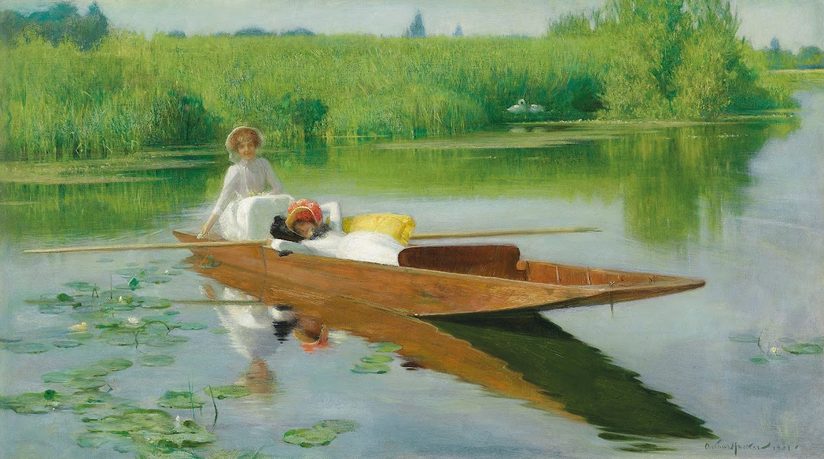 Punting on the Thames 1901