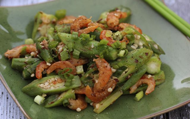 Đậu Bắp Xào Tôm Khô