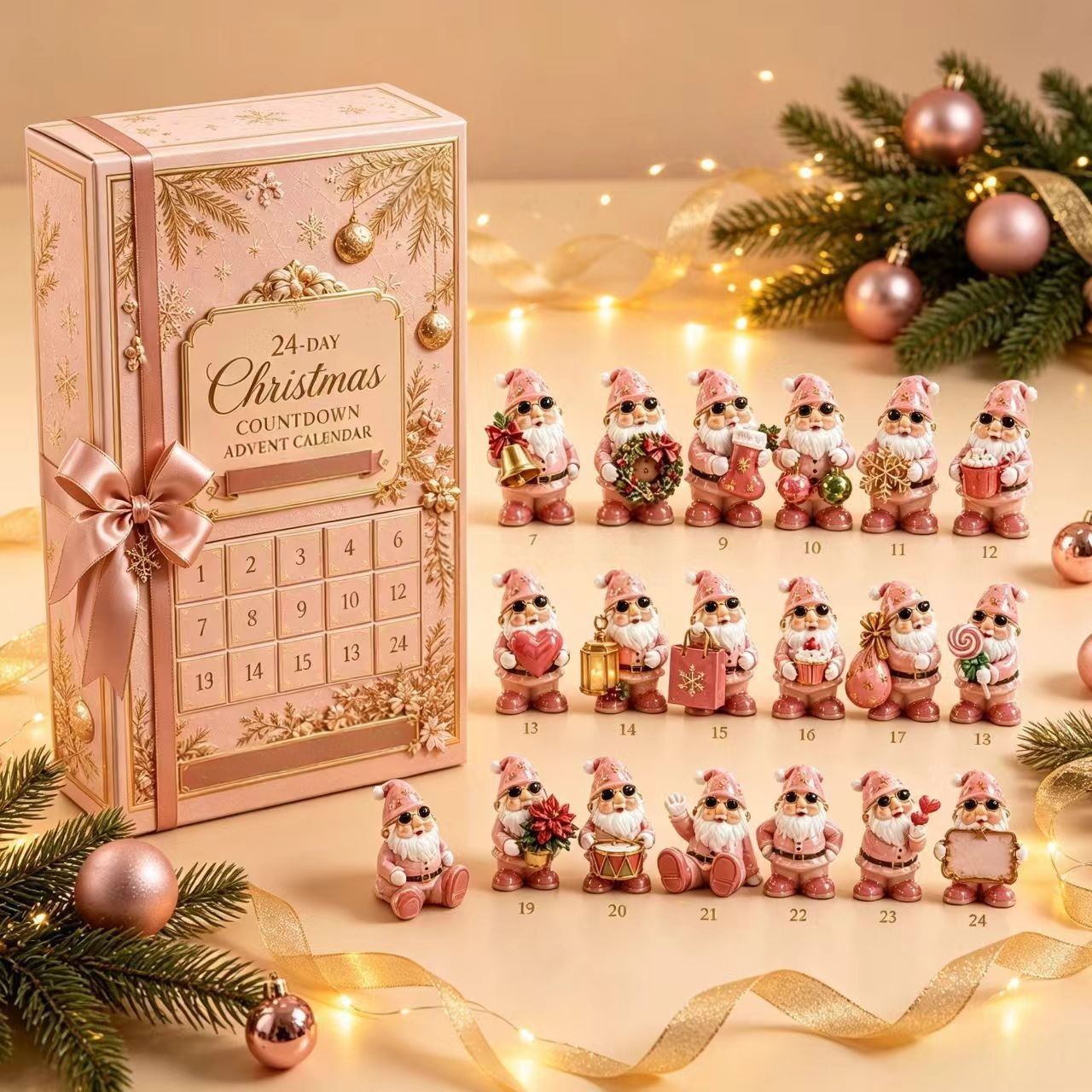 Wichtel-Adventskalender aus Acryl
