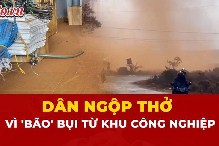 'Bão bụi' bủa vây nhà dân gần dự án khu công nghiệp Phú Xuân - Báo Pháp Luật TP.HCM
