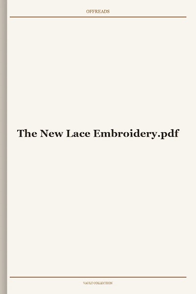 The New Lace Embroidery