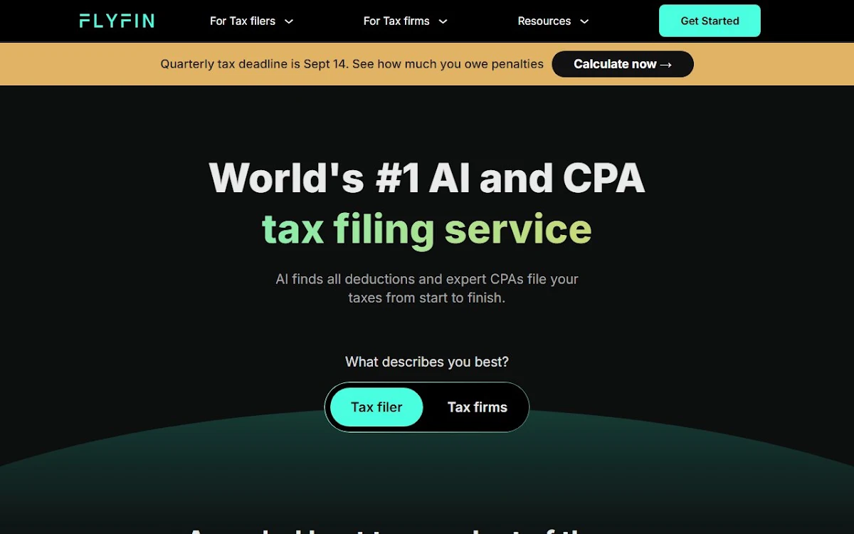 Captura de Flyfin tax