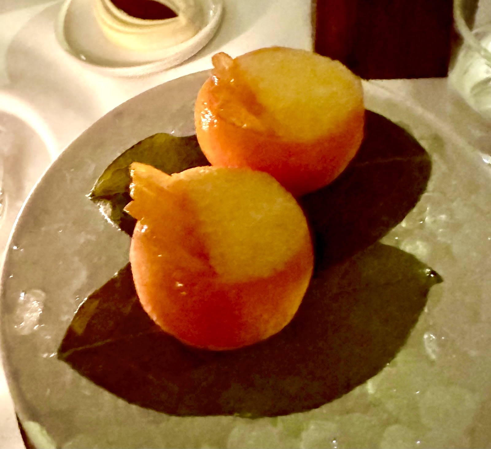 Frozen tangerine dessert