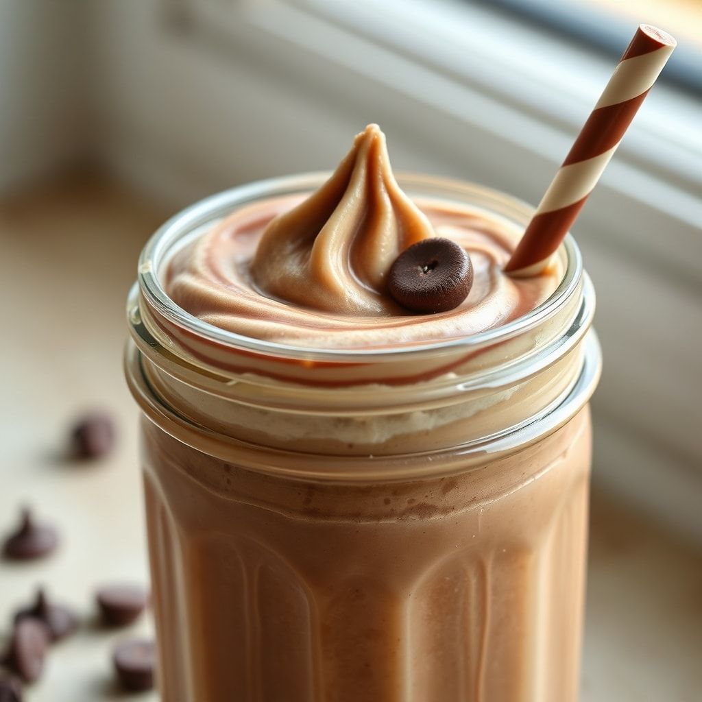 Creamy Chocolate Banana Smoothie Recipe for Easy Breakfast (5-Minute, 1 Blender) finished