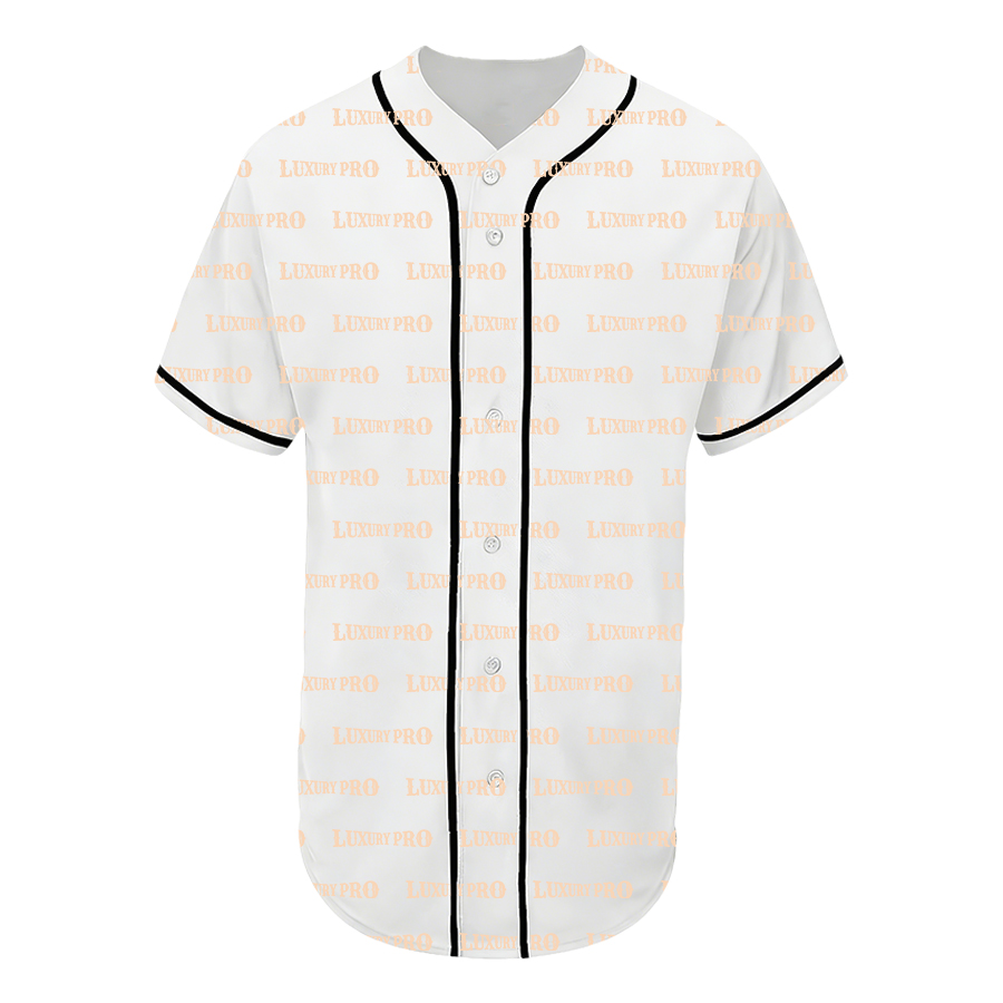 Adult Baseball Cardigan with Printed Binding Strips