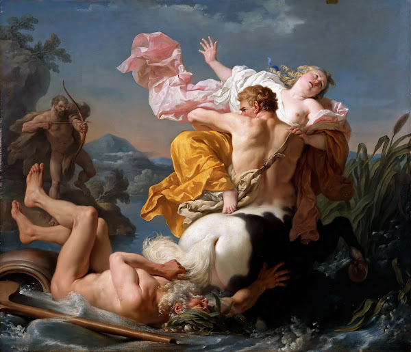 The Abduction Of Deianeira By The Centaur Nessus 1755