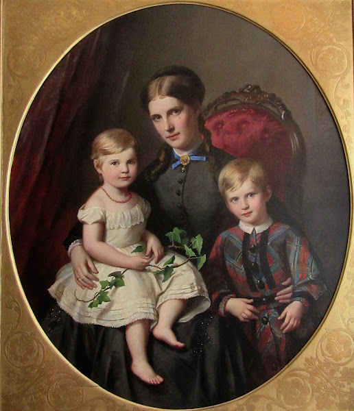 Frau Fehling mit ihren Kindern ca 1867