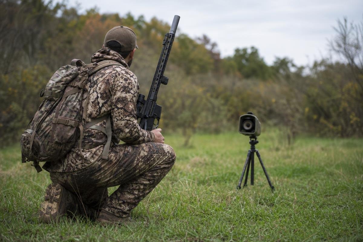 coyote calling sequences with silent observation between sounds