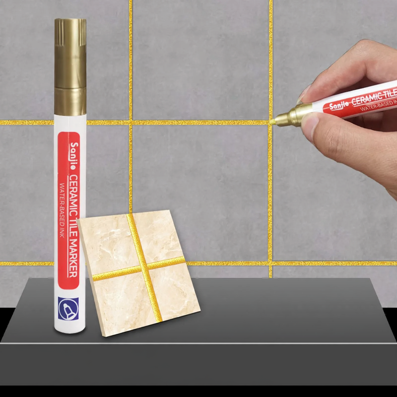 Grout pen for ceramic tiles, waterproof