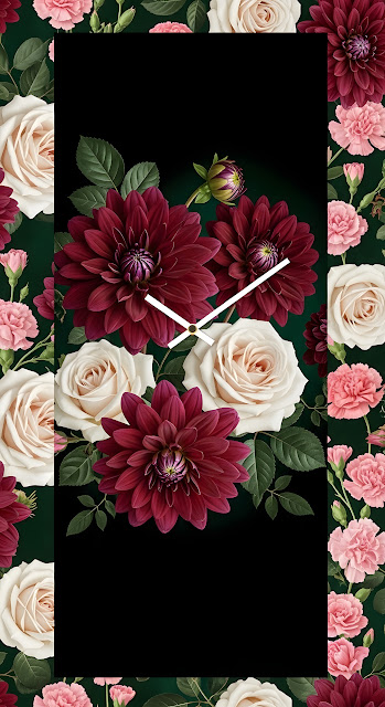 Opulent Floral Pattern on Emerald Green - Free mobile Wallpaper
