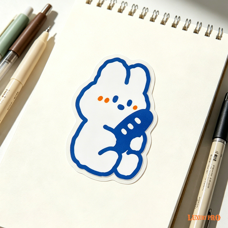 Adhesive stickers - transparent base