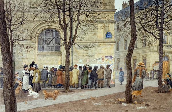 Place de Montrouge 14ème arrondissement de Paris 25 29 Janvier 1918 1918