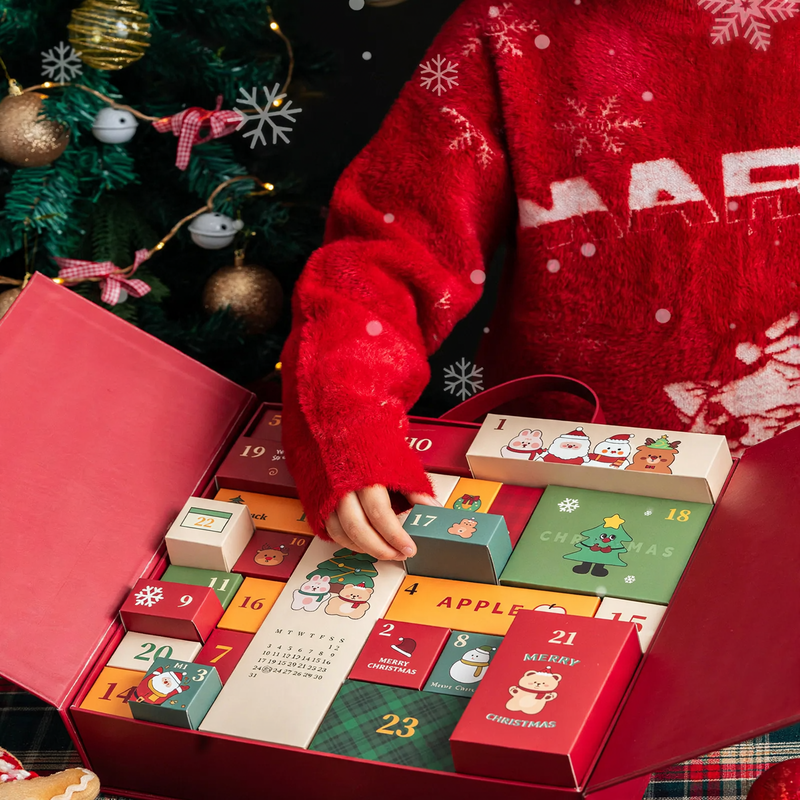 DIY-Adventskalender-Geschenkboxen, leer