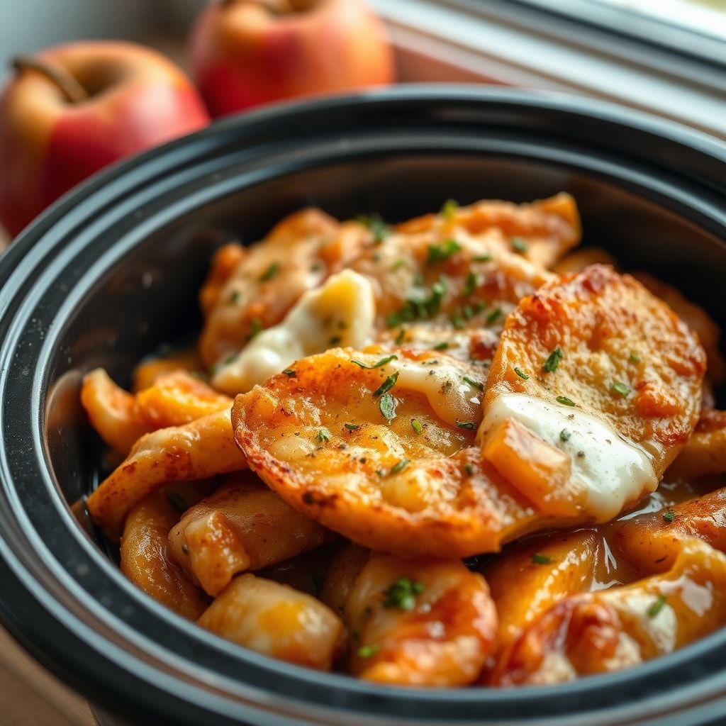 Slow Cooker Fried Apples Recipe Easy Southern Side Dish (Dump & Go!)