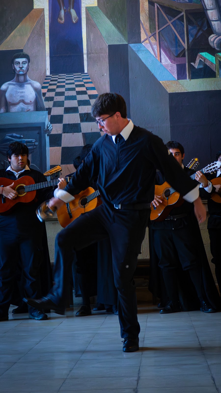 Baile en el hall
