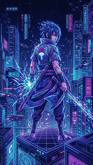 Sasuke Uchiha Digital Art