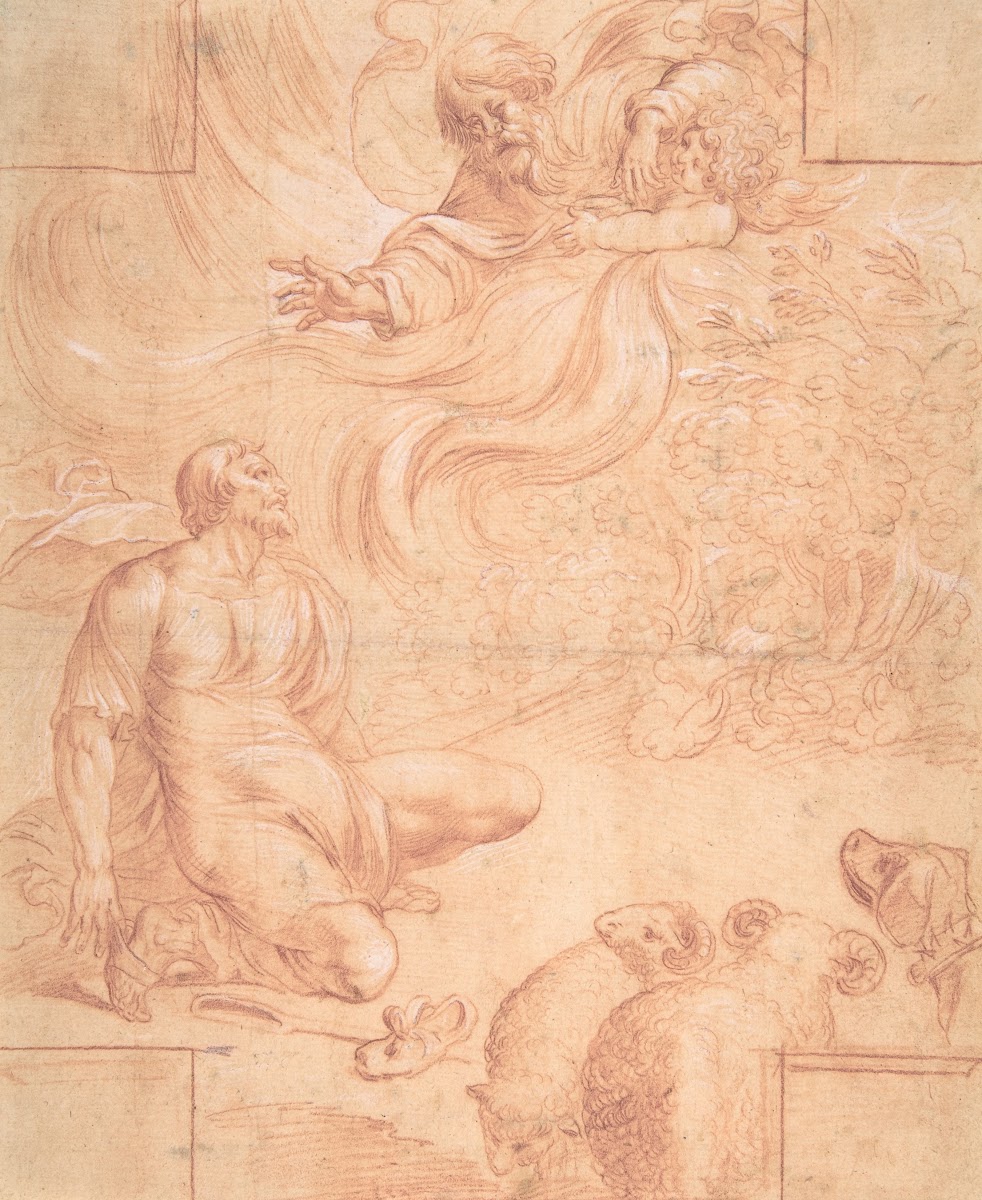 God Appearing To Moses Ca 1632