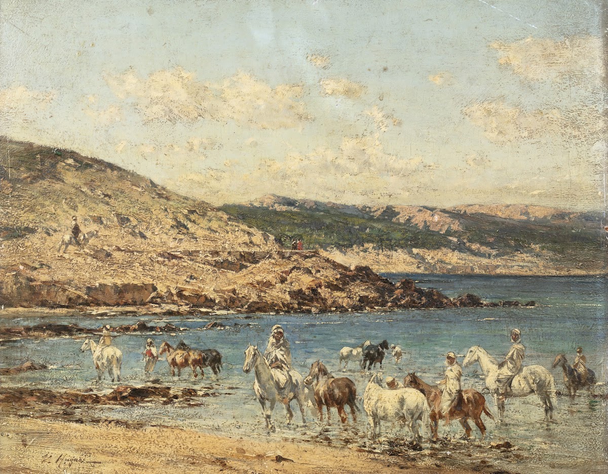Horses Drinking