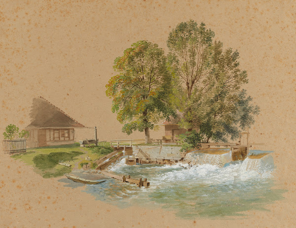 Schleuse beim Schwellenmätteli in Bern 1915 1945