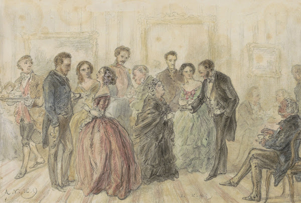 Koffiebijeenkomst in een interieur c 1854   c 1887