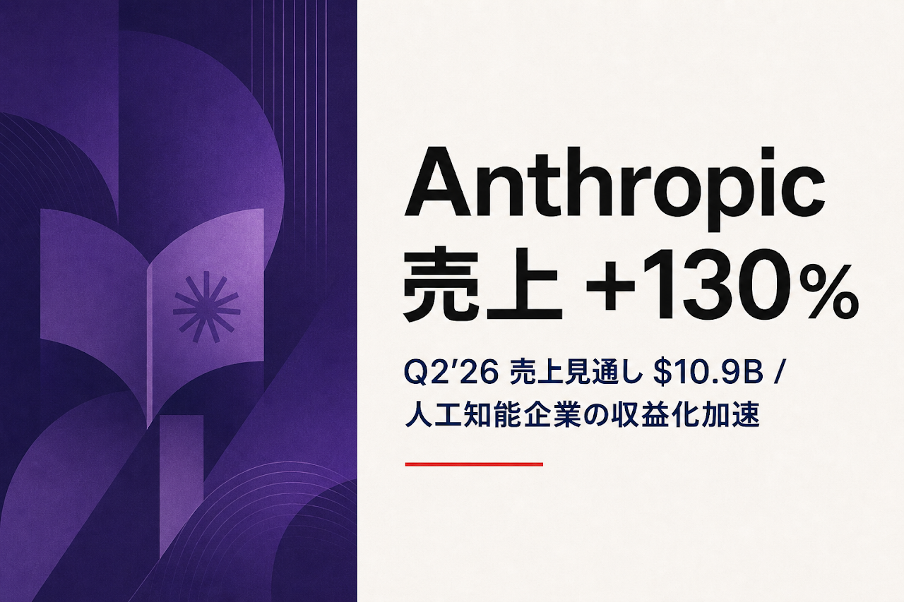 Anthropic 売上+130%