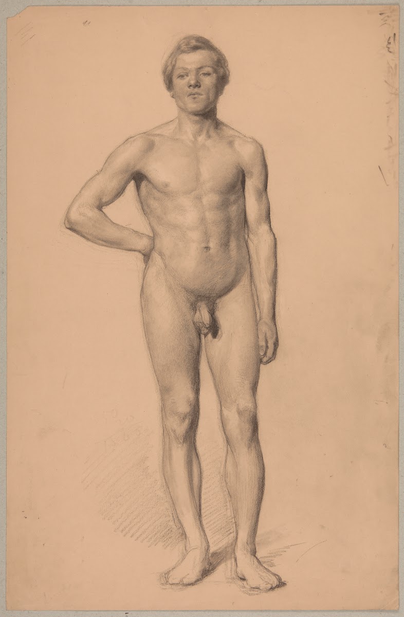 Study of a nude male 1858