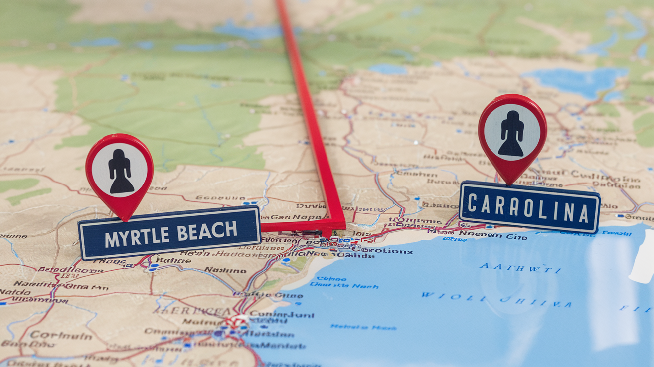 Distance and Travel Tips: Myrtle Beach from Conyers, GA