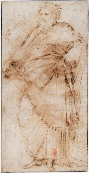 A Standing Philosopher and Hand Detail c1509