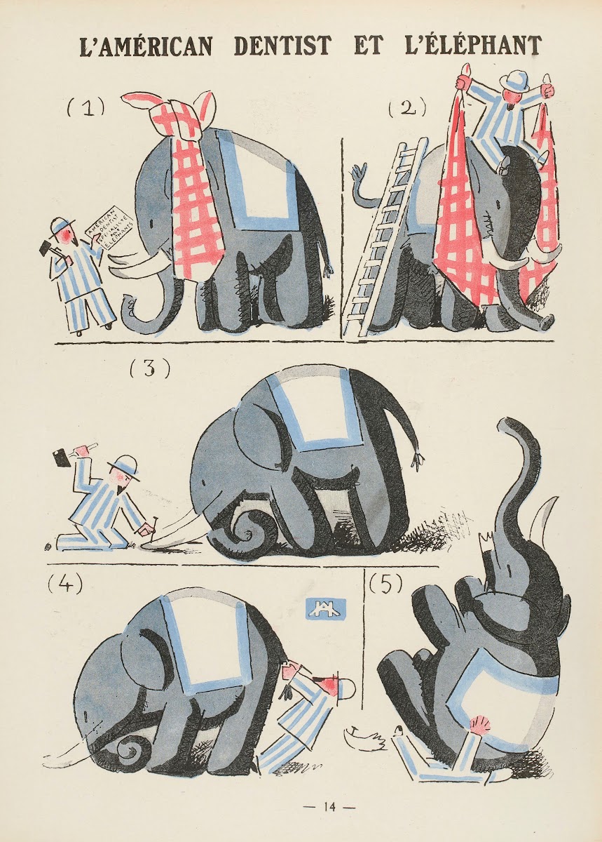 LAmérican dentist et léléphant 1924