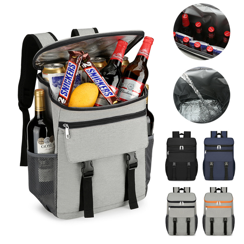Cooler backpack, 20–35 L, polyester, insulated, portable