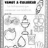 Fichas para colorear