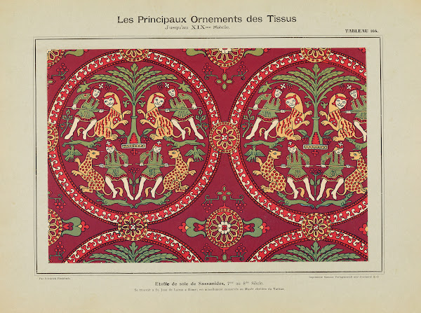 Les principaux ornaments des tissus jusquau XIXme siecle Pl04 1902