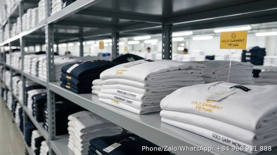 Premium Cotton T-Shirts - Gold Garment Vietnam