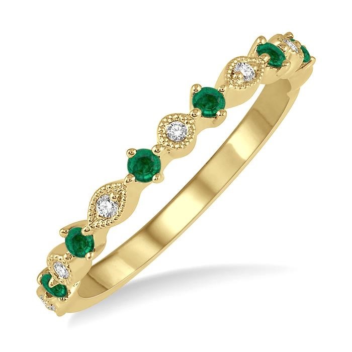 Gemstone & Diamond Fashion Band 46389DHFHSPWG