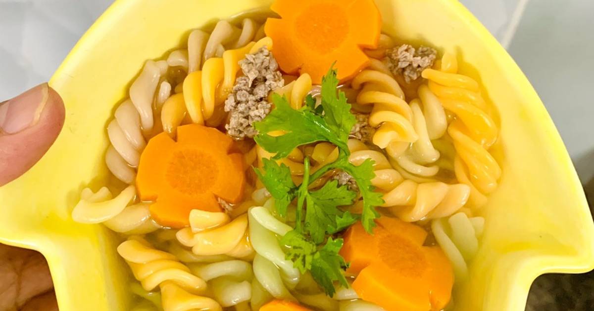 Nui ngũ sắc thịt bò