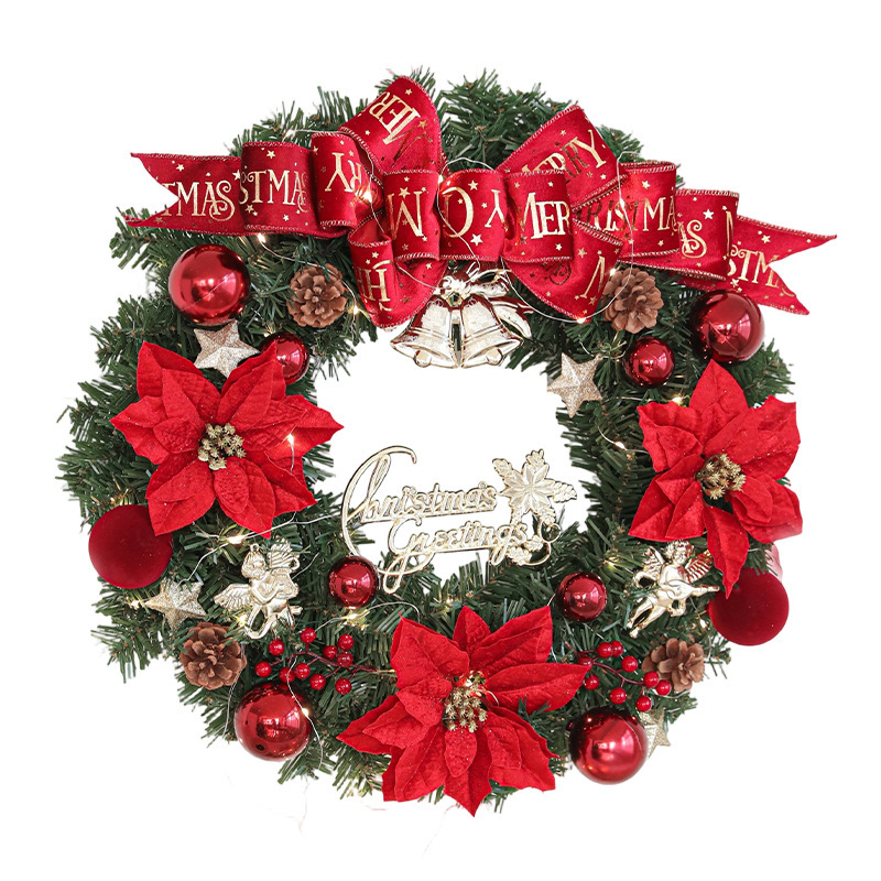 Christmas wreath with lighting, 50 cm