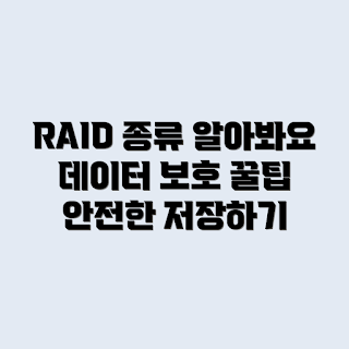RAID 종류, 데이터 보호 방식, RAID 설정, RAID 성능, 데이터 안전성
