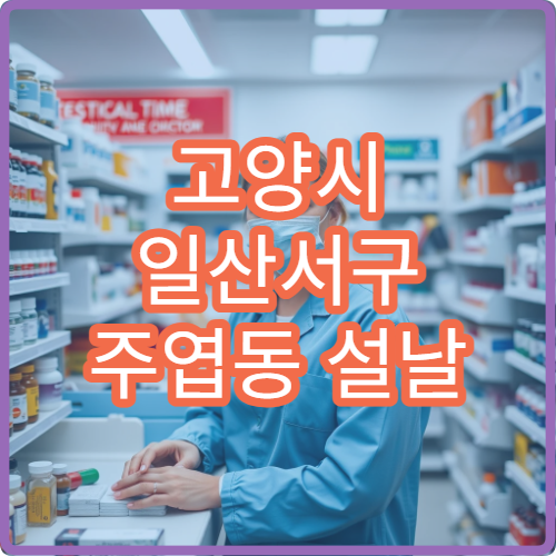 고양시 일산서구 주엽동 설날 명절 연휴 약국 당번 운영 정보