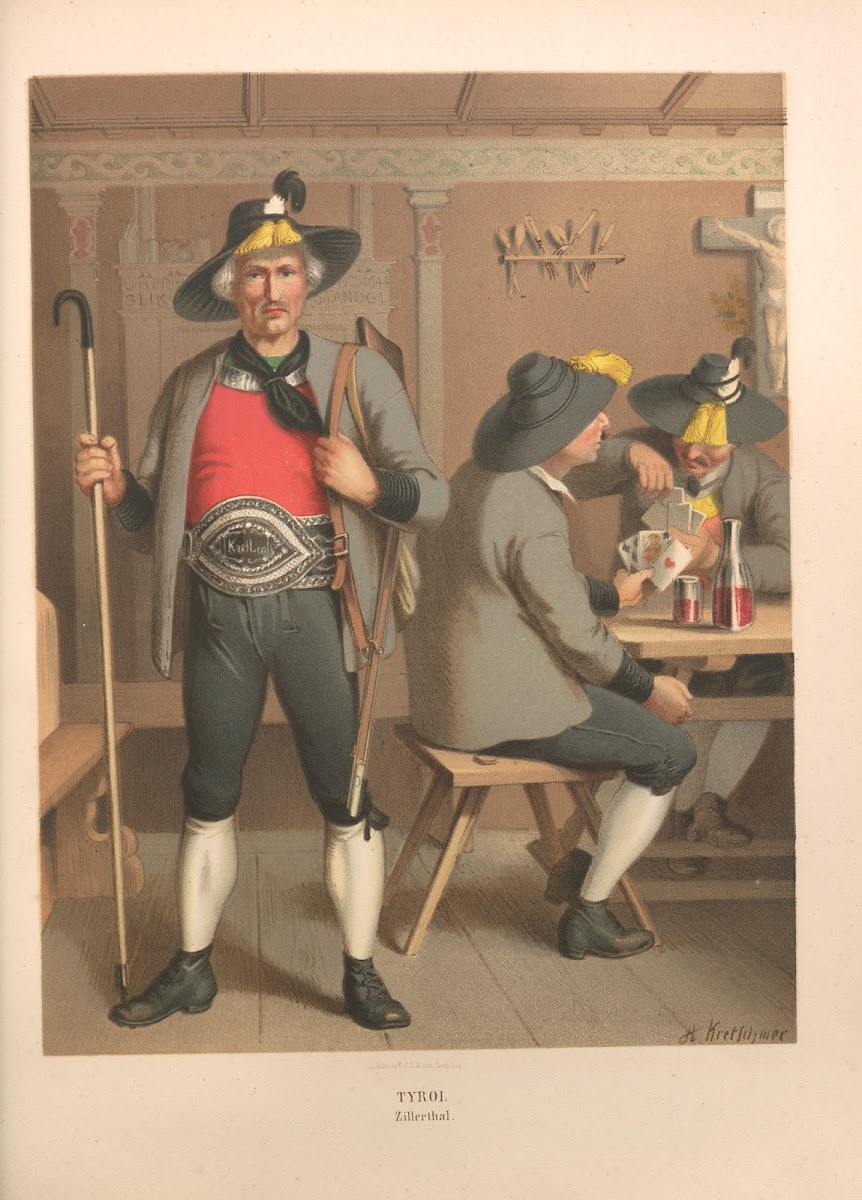Deutsche Volkstrachten Pl67 1870