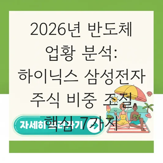 하이닉스 삼성전자 주식 비중 조절 및 반도체 업황 분석 대표 이미지
