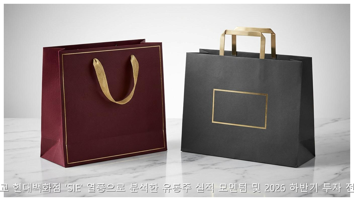 판교 현대백화점 'SIE' 열풍으로 분석한 유통주 실적 모멘텀 및 2026 하반기 투자 전략 핵심 안내 및 분석 인포그래픽 (5)