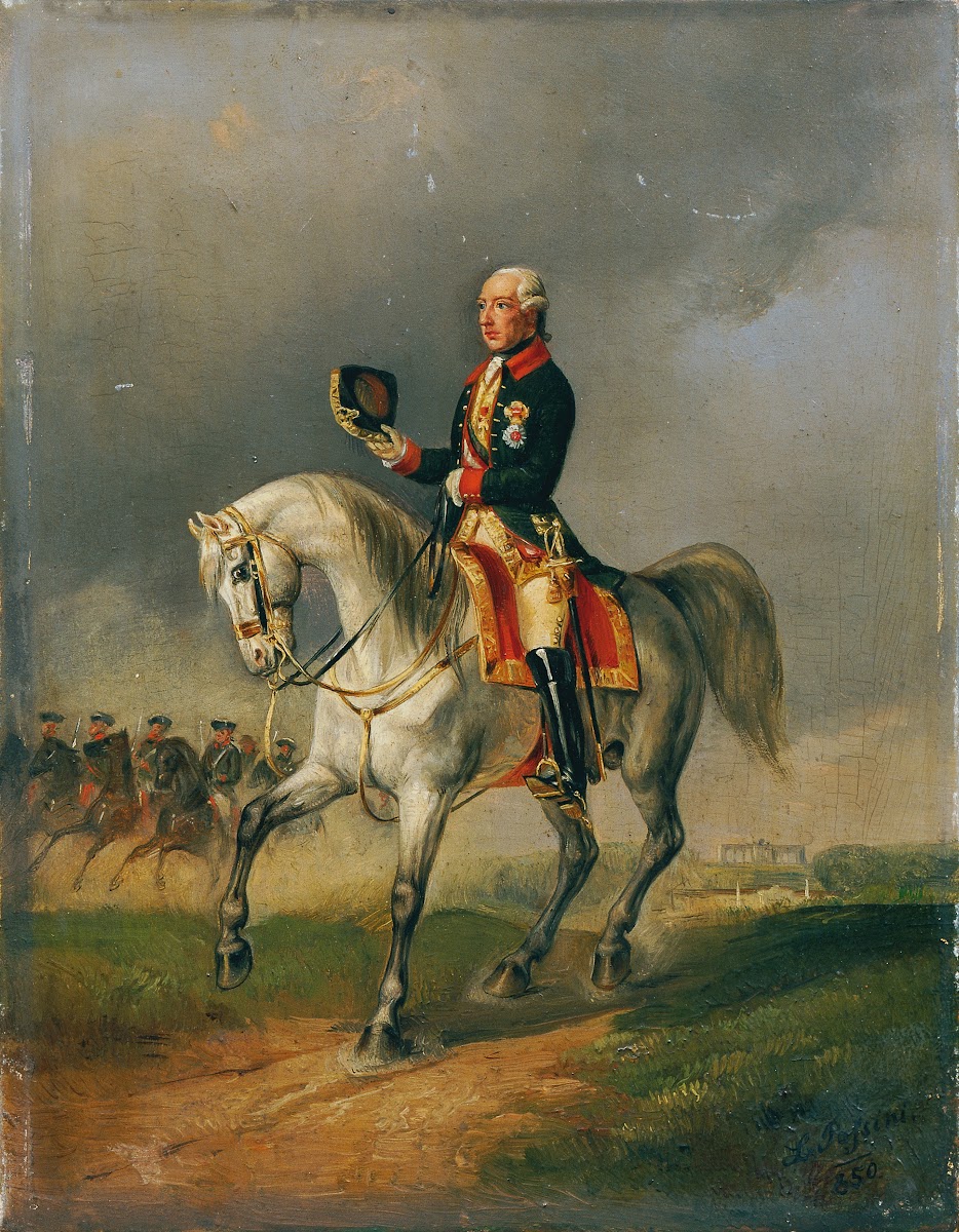 Kaiser Joseph II reitend 1850
