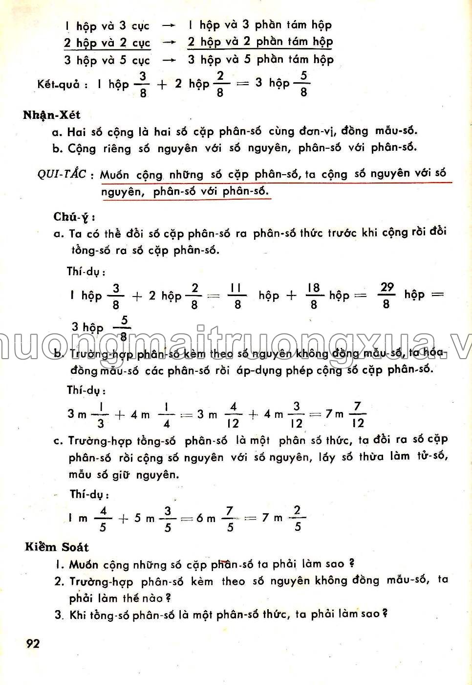 Toán pháp lớp 5 (1970) - Trang 91