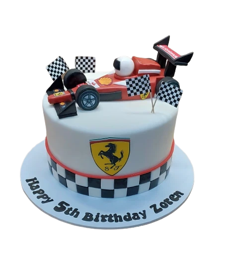Formula One Racing Car Birthday Cake CB-NC624