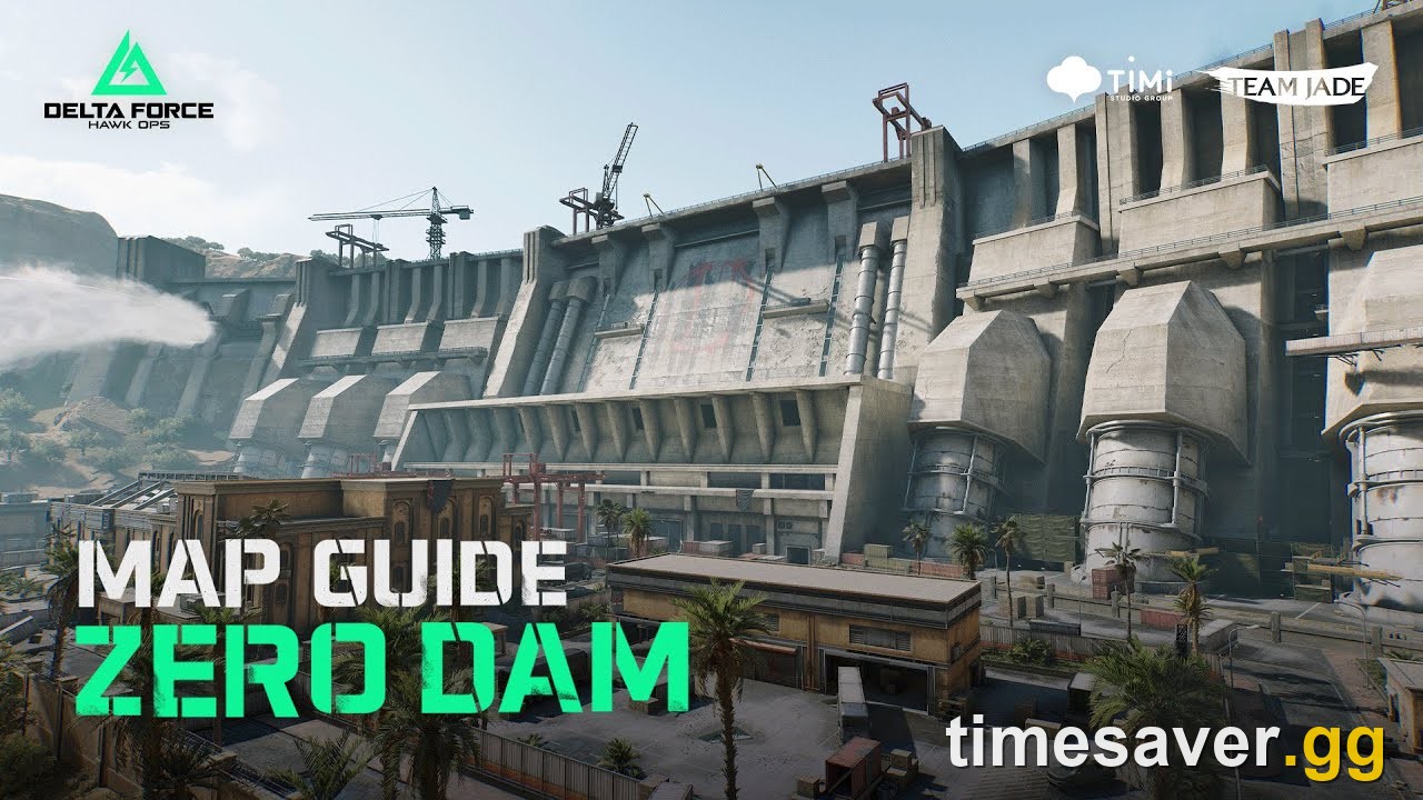 Delta Force Zero Dam industrial environment — the dam complex where loot rooms and extracts are located