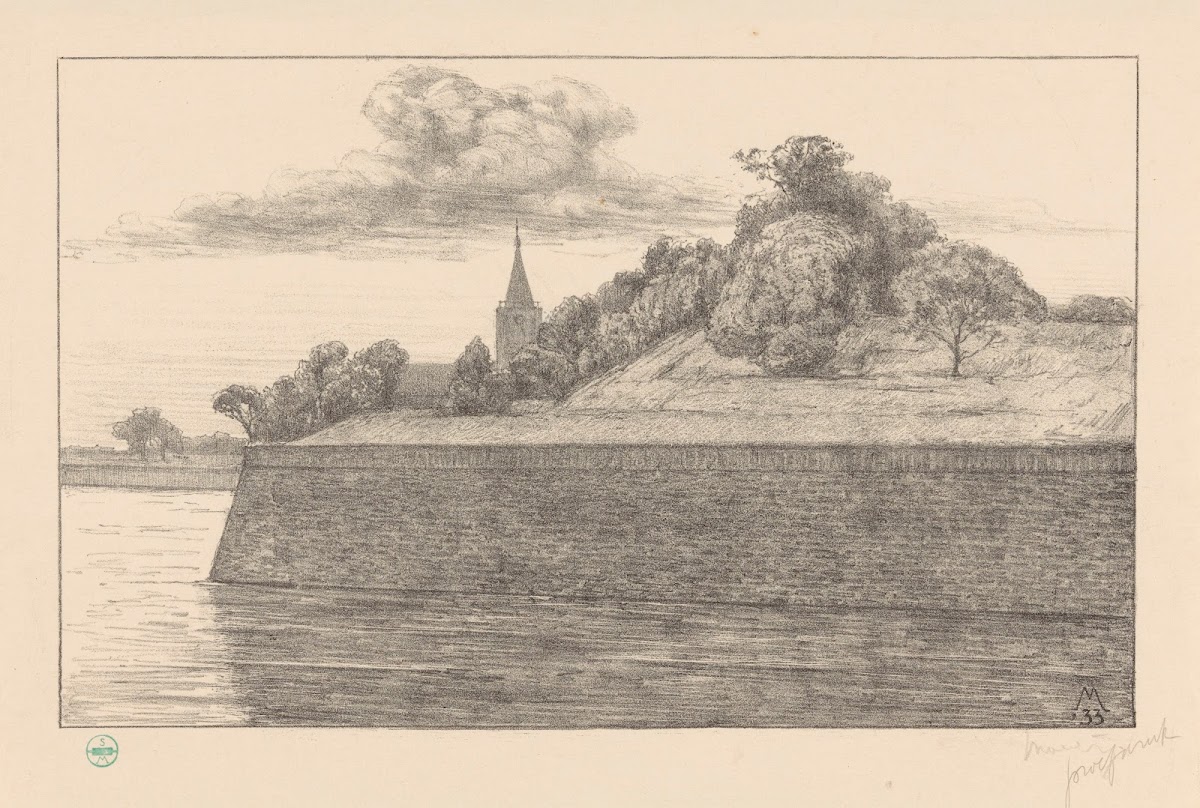 Gezicht op bastion Promers 1933