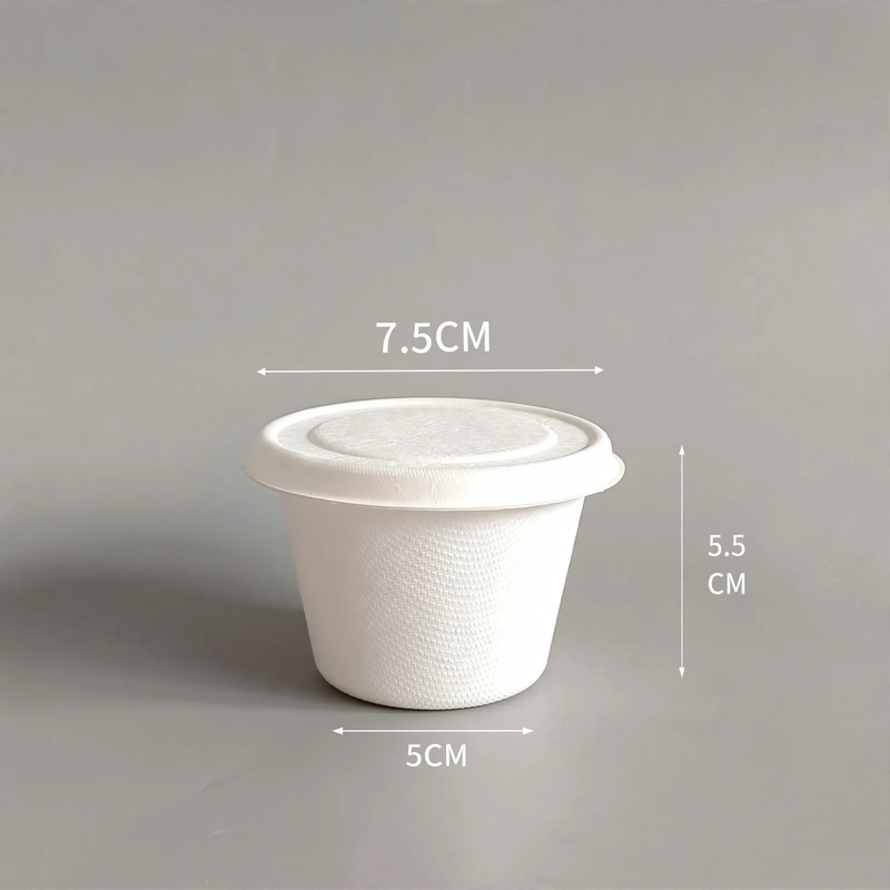 Disposable paper container, biodegradable