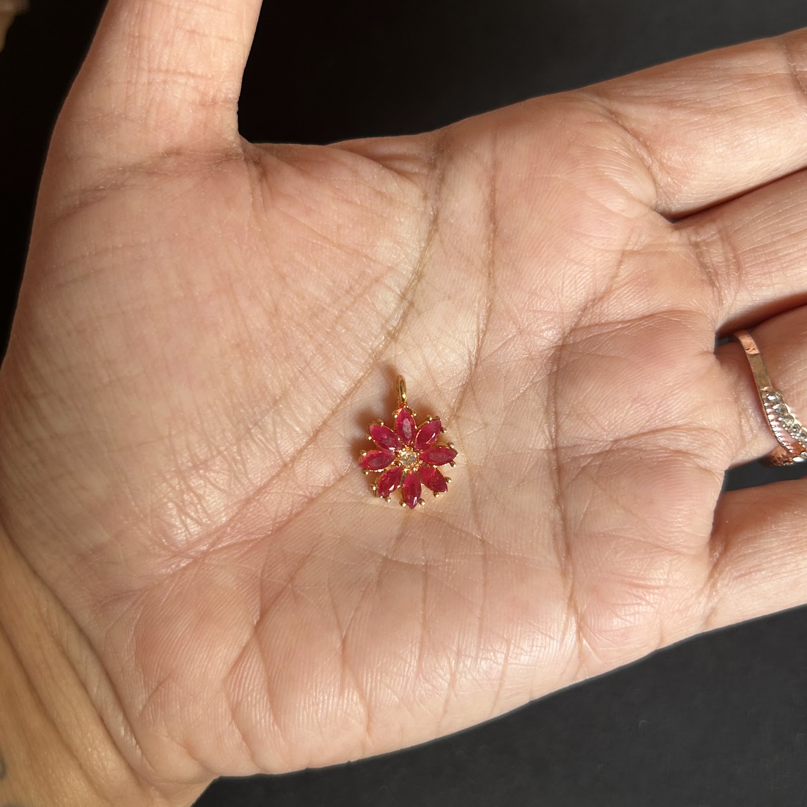 hook flower AD Pink pendnet pack of 1